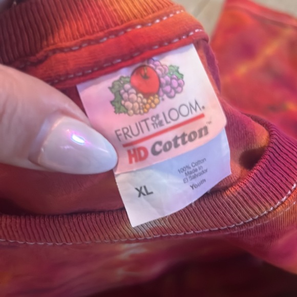 Girls XL cotton tie dye tee - Picture 3 of 4